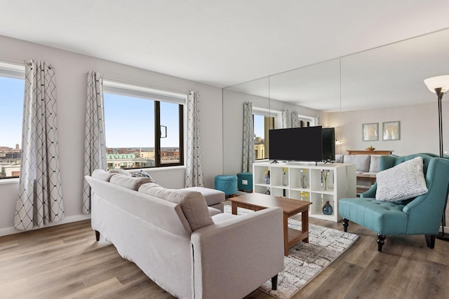 15 1st St Unit A1009, Minneapolis, MN 55401 - living room with wood finished floors