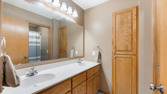 9112 Indigo Rd NW, Watab Twp, MN 56367 - bathroom with a sink and double vanity