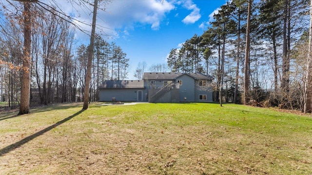 9112 Indigo Rd NW, Watab Twp, MN 56367 - view of yard featuring stairs