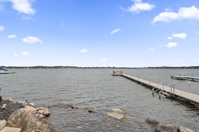 623 Shore Dr, Forest Lake, MN 55025 - view of dock with a water view