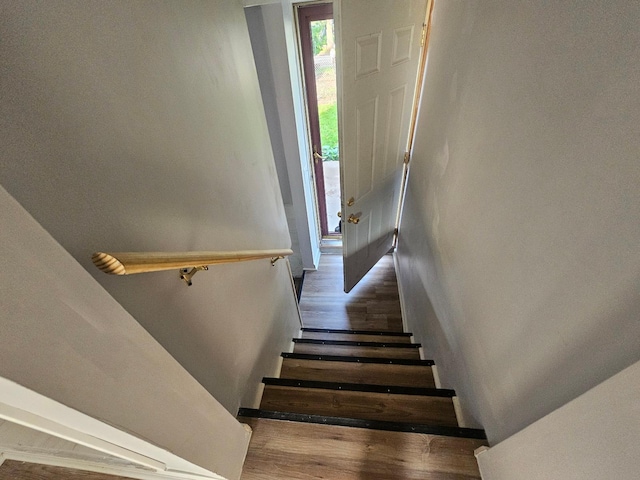 4517 4th Ave S, Minneapolis, MN 55419 - staircase featuring wood finished floors
