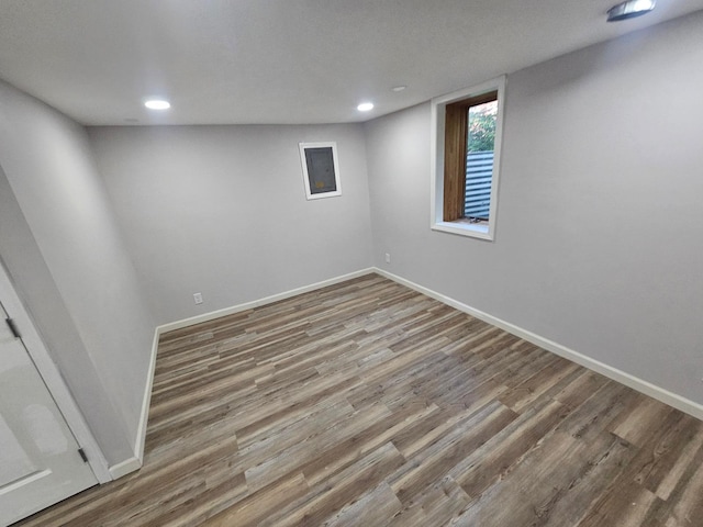 4517 4th Ave S, Minneapolis, MN 55419 - basement with wood finished floors and recessed lighting