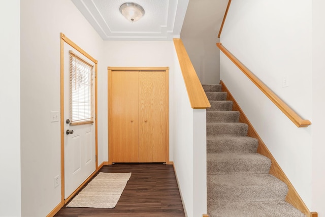 12172 Waconia St NE Unit C, Blaine, MN 55449 - staircase with wood finished floors and baseboards