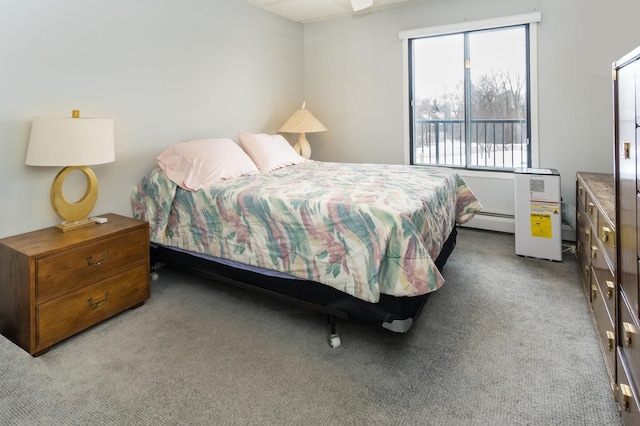 10411 Cedar Lake Rd Unit 301, Minnetonka, MN 55305 - carpeted bedroom with a baseboard radiator