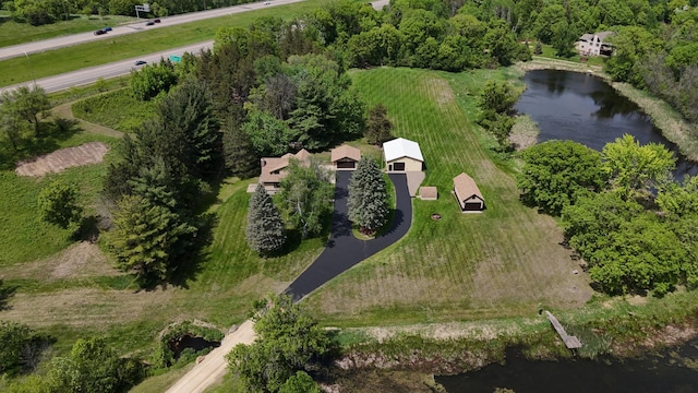 2591 Carver Ave E, Maplewood, MN 55119 - aerial view of property's location featuring a nearby body of water