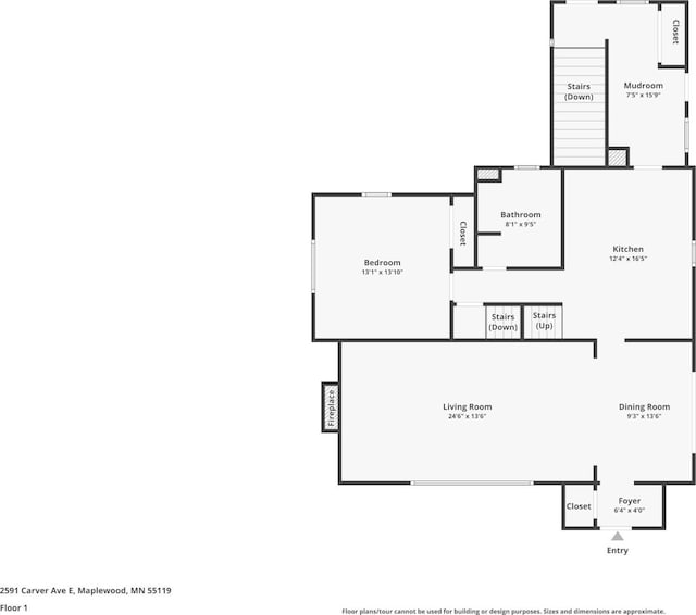 2591 Carver Ave E, Maplewood, MN 55119 - floor plan / room layout