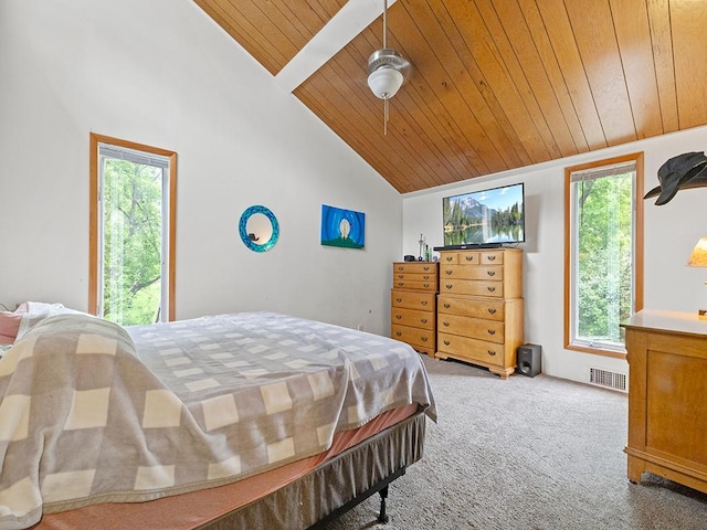 2595 Carver Ave E, Maplewood, MN 55119 - carpeted bedroom with wooden ceiling