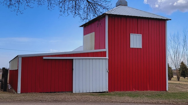 view of pole building