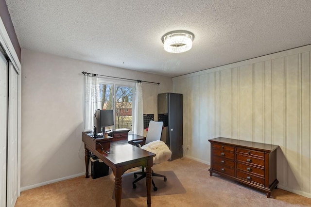 2915 Alvarado Ln N, Plymouth, MN 55447 - office featuring carpet, a textured ceiling, and baseboards