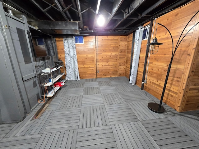 1014 3rd Ave SW, Pipestone, MN 56164 - below grade area featuring wooden walls