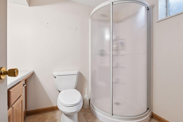9017 31st St, Saint Louis Park, MN 55426 - full bath with a stall shower, vanity, and tile patterned floors