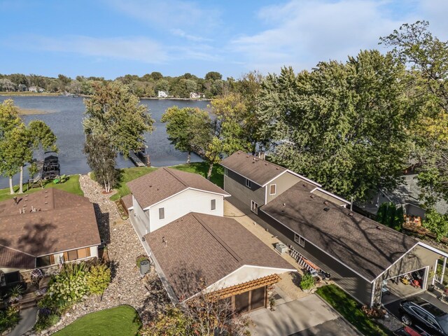 1867 Beach Dr SE, Forest Lake, MN 55025 - view from above of property with a nearby body of water