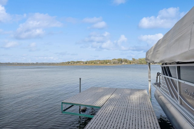 1867 Beach Dr SE, Forest Lake, MN 55025 - dock area featuring a water view