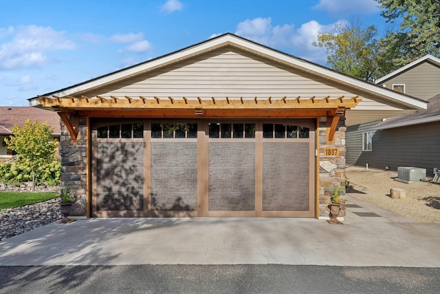 1867 Beach Dr SE, Forest Lake, MN 55025 - garage featuring central AC