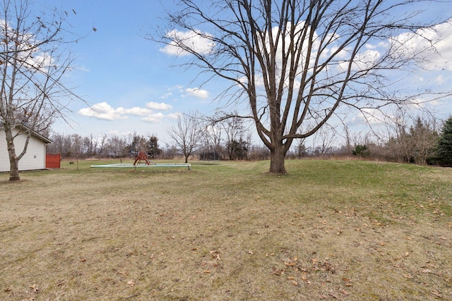 34115 Malmberg Ave, Chisago Lake Twp, MN 55045 - view of grassy yard with a trampoline