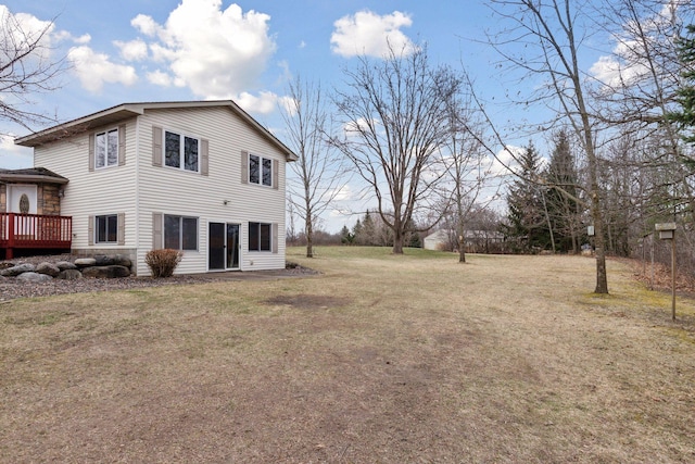 34115 Malmberg Ave, Chisago Lake Twp, MN 55045 - rear view of property with a lawn