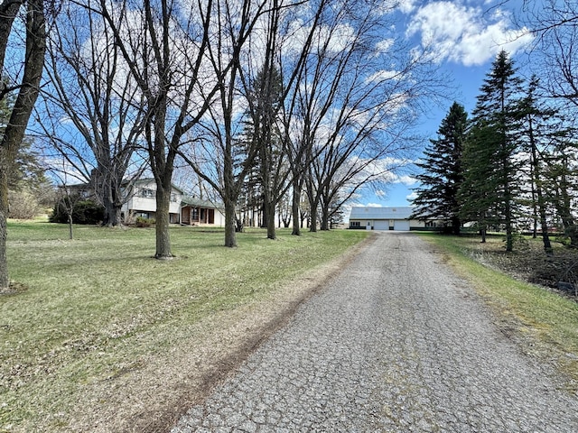 view of asphalt driveway
