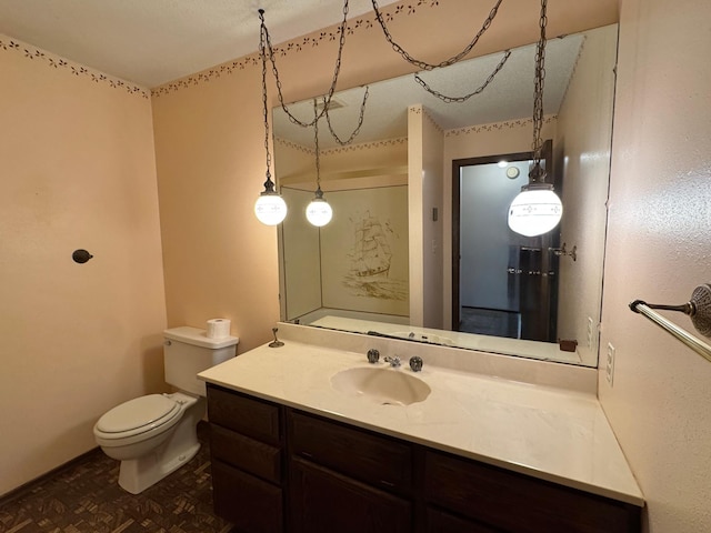 half bath with toilet and vanity
