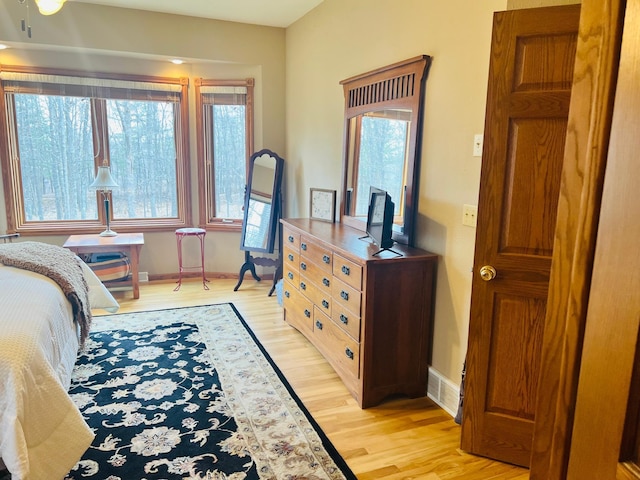 10822 Steamboat Loop NW, Walker, MN 56484 - bedroom featuring light wood finished floors and baseboards