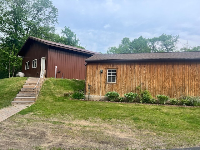 10822 Steamboat Loop NW, Walker, MN 56484 - view of home's exterior with a yard and stairway