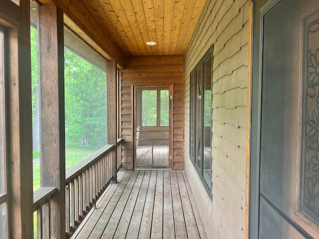 10822 Steamboat Loop NW, Walker, MN 56484 - unfurnished sunroom featuring healthy amount of natural light and a sauna