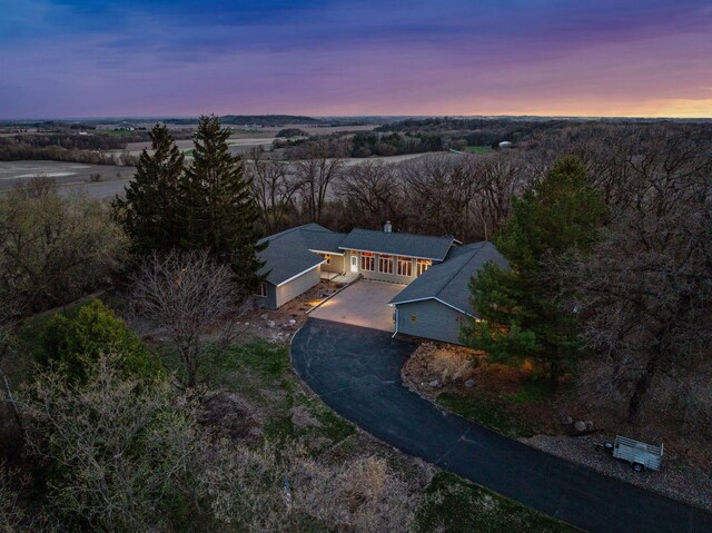N7453 County Road Qq, Prescott, WI 54021 - view of aerial view at dusk
