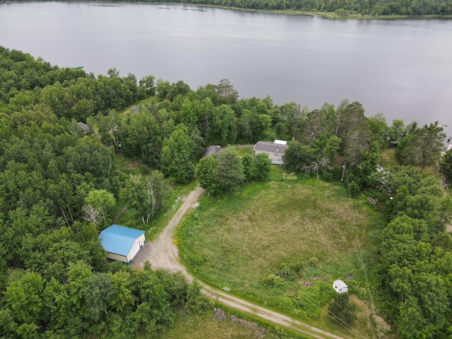 54966 Rainbow Rd, Sand Lake Twp, MN 56636 - view from above of property with a large body of water