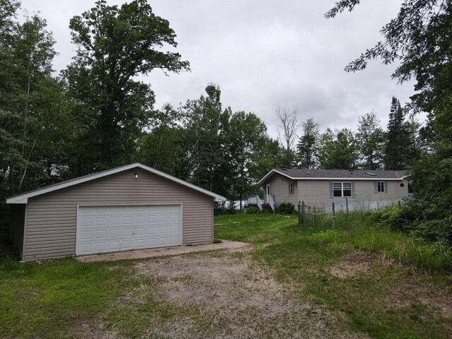 54966 Rainbow Rd, Sand Lake Twp, MN 56636 - view of detached garage