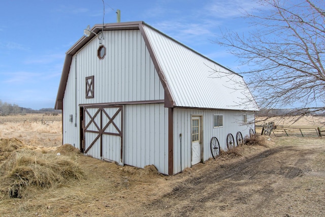 view of barn