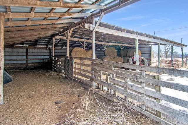 view of horse barn