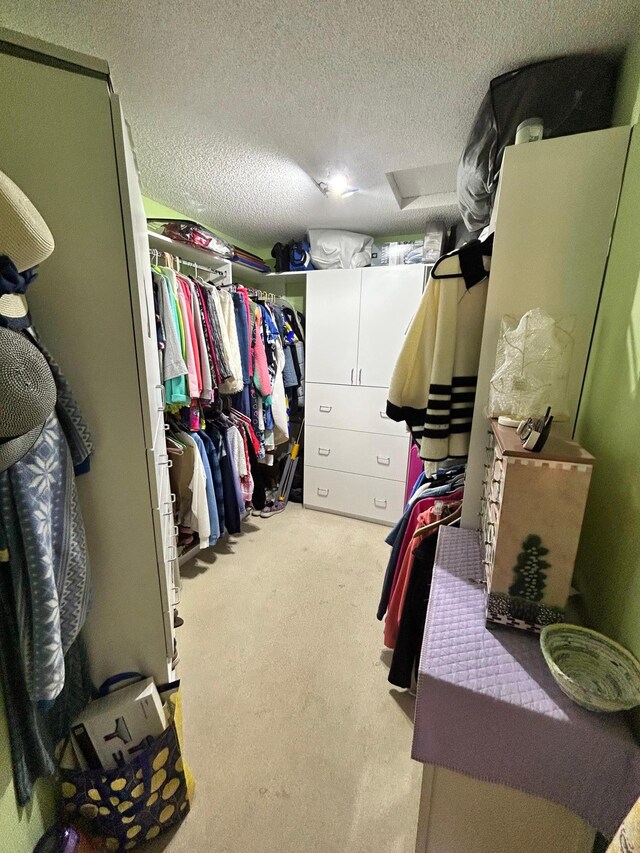 2548 Sumac Rdg, White Bear Lake, MN 55110 - spacious closet featuring light colored carpet and attic access