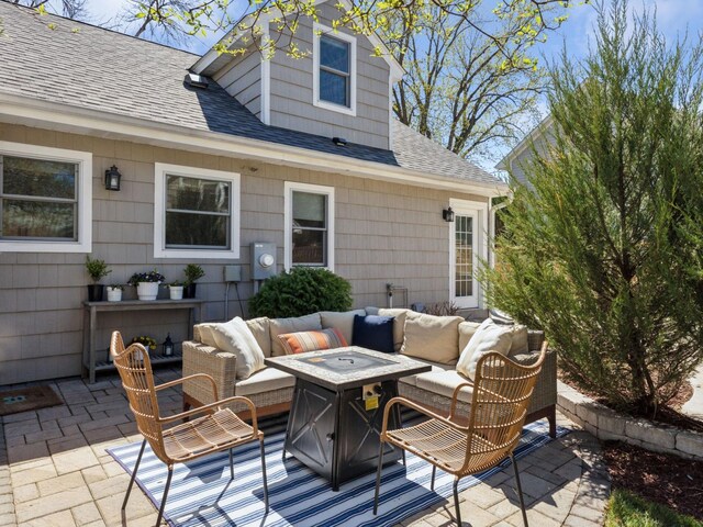 view of patio / terrace featuring outdoor lounge area