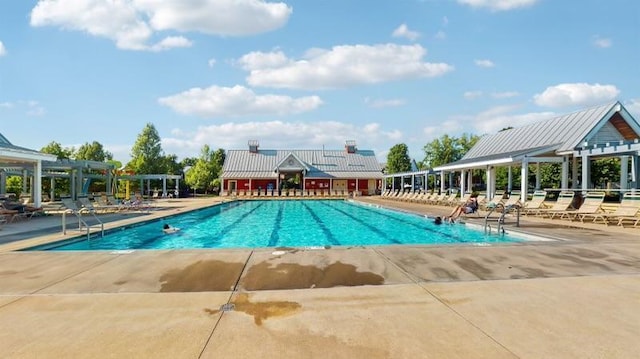 11373 Balsam Way, Woodbury, MN 55129 - community pool featuring a patio area and a pergola