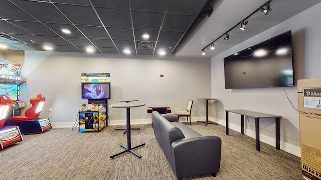 11373 Balsam Way, Woodbury, MN 55129 - game room with carpet, visible vents, and baseboards