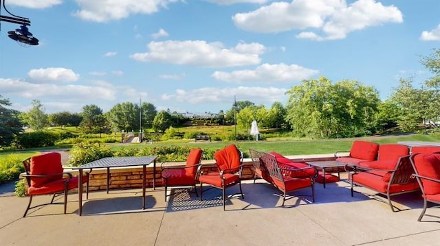 11373 Balsam Way, Woodbury, MN 55129 - view of patio with an outdoor hangout area