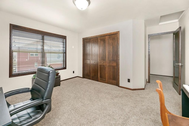 1408 72nd Ave S, Fargo, ND 58104 - office area with baseboards and carpet floors