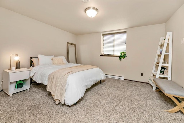 1408 72nd Ave S, Fargo, ND 58104 - carpeted bedroom featuring a baseboard radiator and baseboards