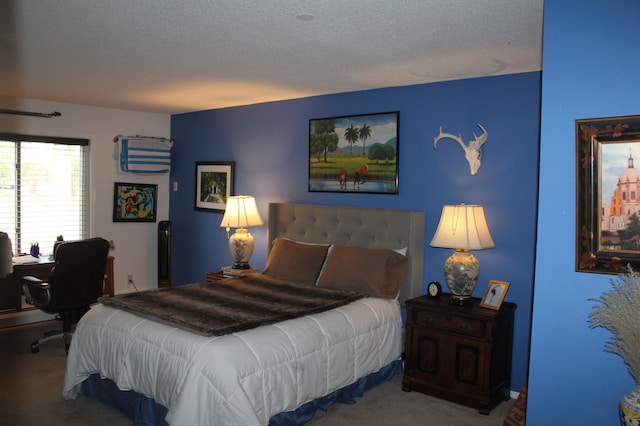 bedroom featuring carpet