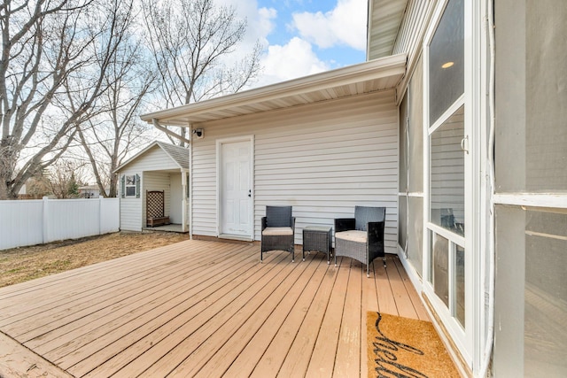 502 Seminole Ave, Osceola, WI 54020 - view of wooden deck