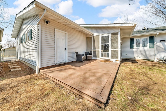 502 Seminole Ave, Osceola, WI 54020 - rear view of property featuring a deck