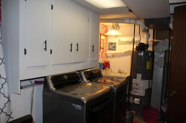 100 Park Rd, Staples, MN 56479 - washroom featuring gas water heater and washer and dryer