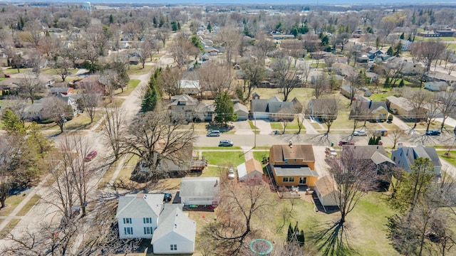 aerial perspective of suburban area