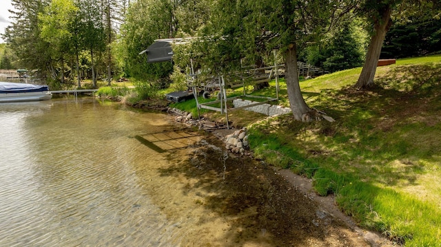 31690 Large Pine Trl, Laporte, MN 56461 - water view with a boat dock