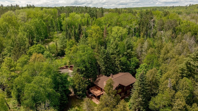 31690 Large Pine Trl, Laporte, MN 56461 - aerial view of property and surrounding area with a heavily wooded area