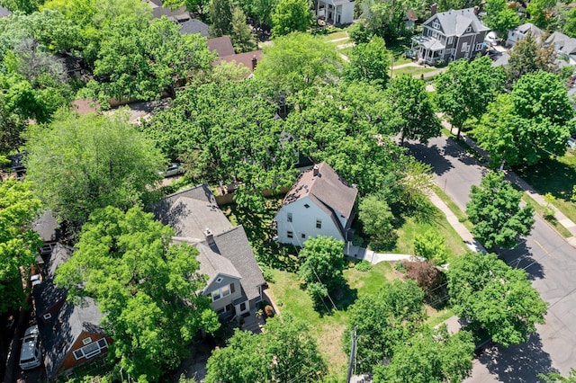 4001 Sheridan Ave S, Minneapolis, MN 55410 - aerial perspective of suburban area featuring a tree filled landscape