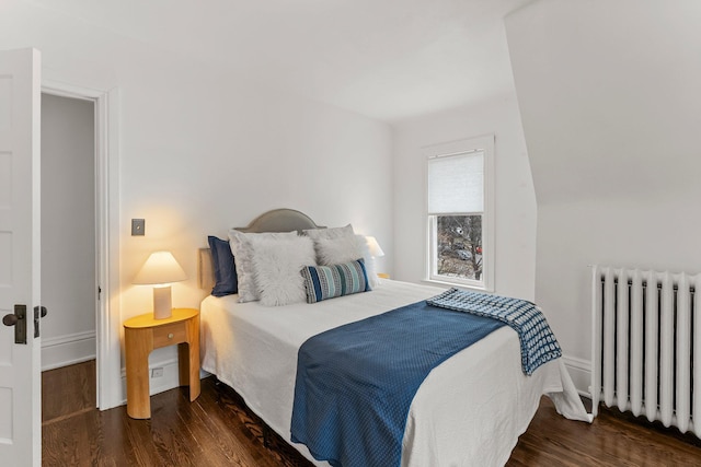 4001 Sheridan Ave S, Minneapolis, MN 55410 - bedroom featuring radiator heating unit, wood finished floors, and baseboards