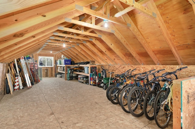 view of attic