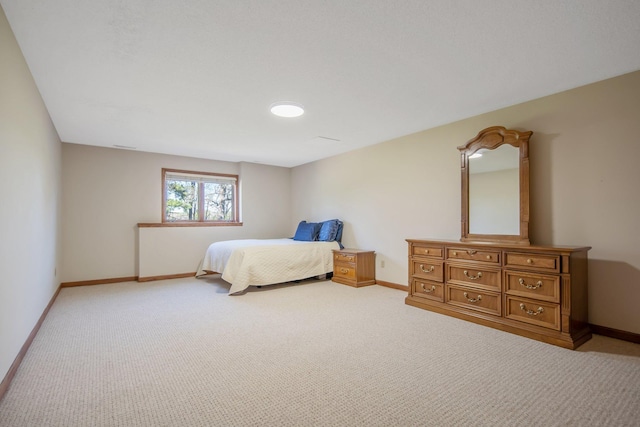 12446 190th St, Page Twp, MN 56353 - bedroom with baseboards and light carpet
