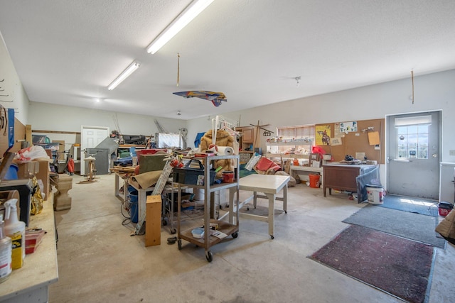 12446 190th St, Page Twp, MN 56353 - garage featuring a workshop area