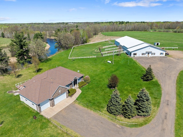 12446 190th St, Page Twp, MN 56353 - view from above of property with a nearby body of water